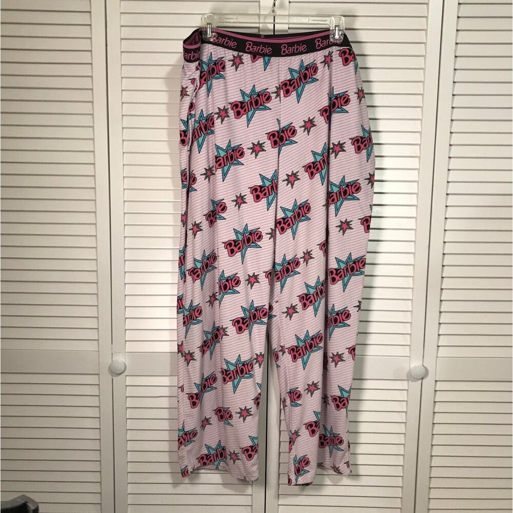 Mattel Barbie Print Soft Velour Sleepwear Pants 3X